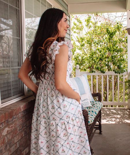 The most beautiful dress for the spring and summer!! Hill house nailed it with this Ellie nap dress. This limited edition print with butterflies and flowers is everything. Beautiful garden dress white cotton floral dress. Grand millennial style. Coastal grandmother southern inspired style 

#LTKSeasonal #LTKstyletip #LTKhome