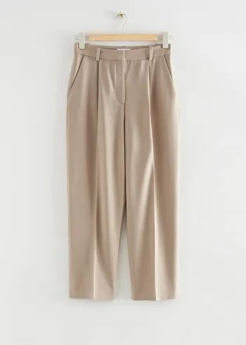Tailored High-Waisted Fitted Trousers | & Other Stories US