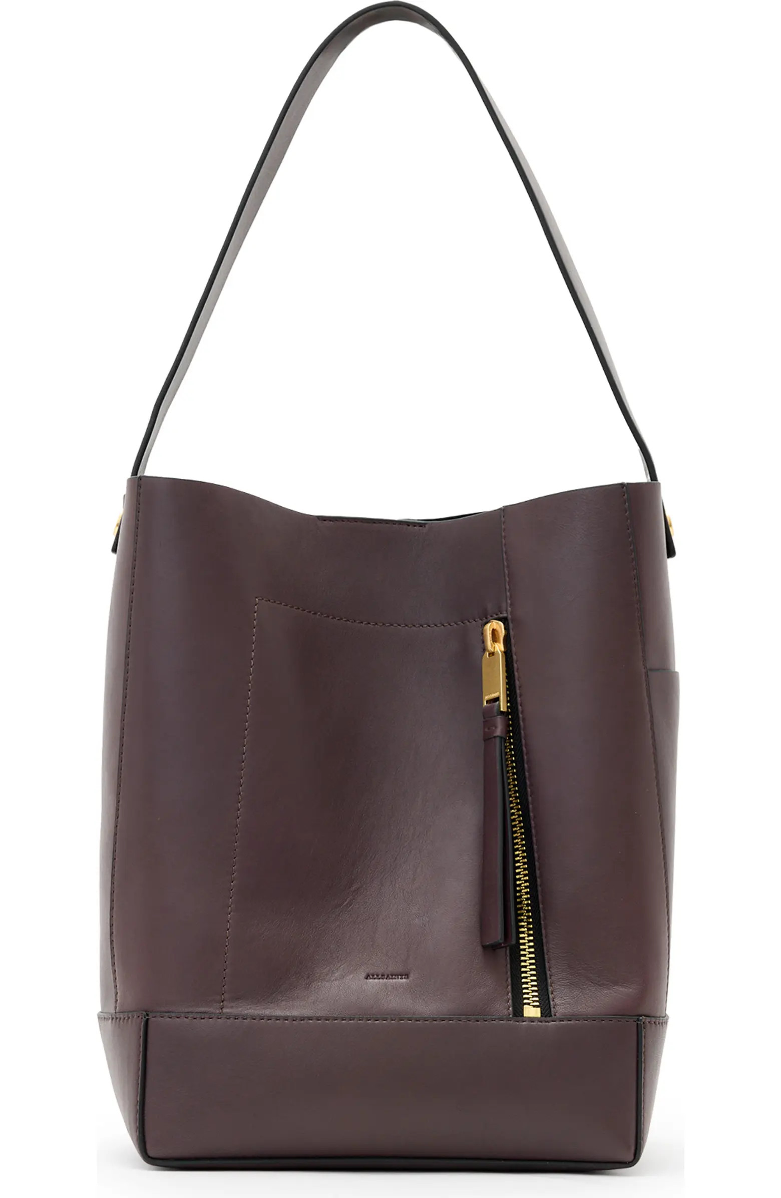 AllSaints Alba Leather Hobo Bag | Nordstrom | Nordstrom