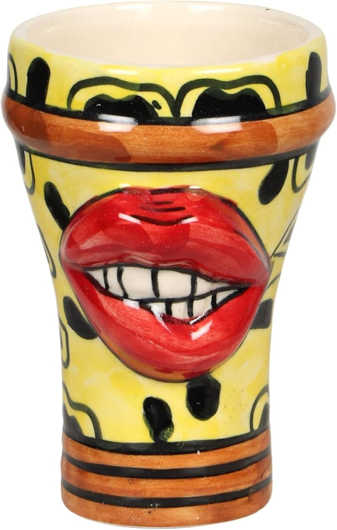 Tov Furniture Velma 'Flirty' Ceramic Glasses - Set of 4 | Amazon (US)