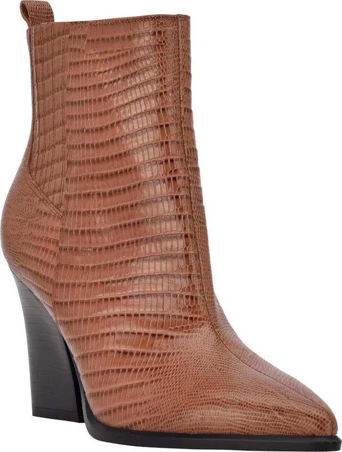 Marc Fisher LTD Mariel Croc Embossed Bootie | Nordstrom | Nordstrom