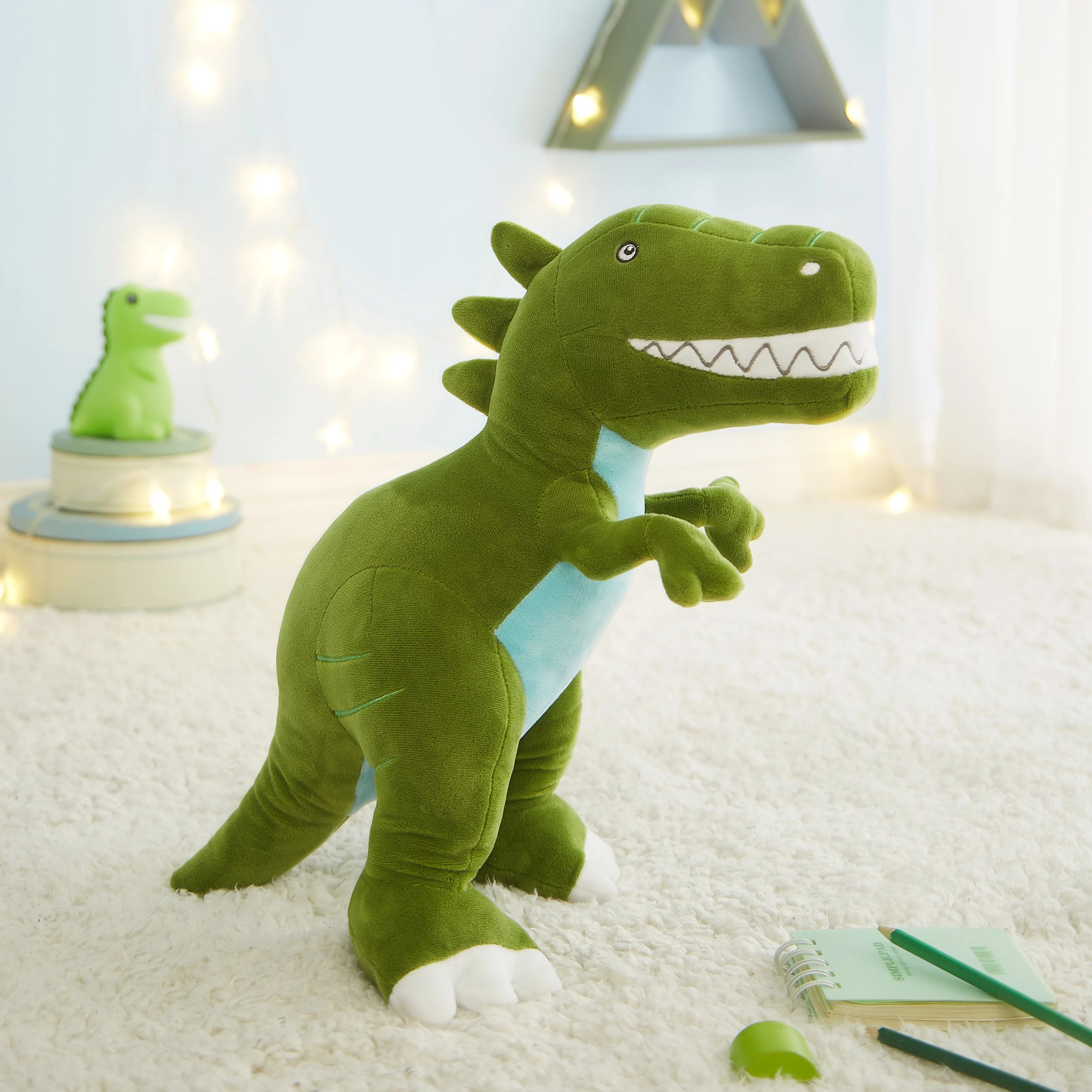 Your Zone 3D Plush Figural Pillow, Dinosaur | Walmart (US)