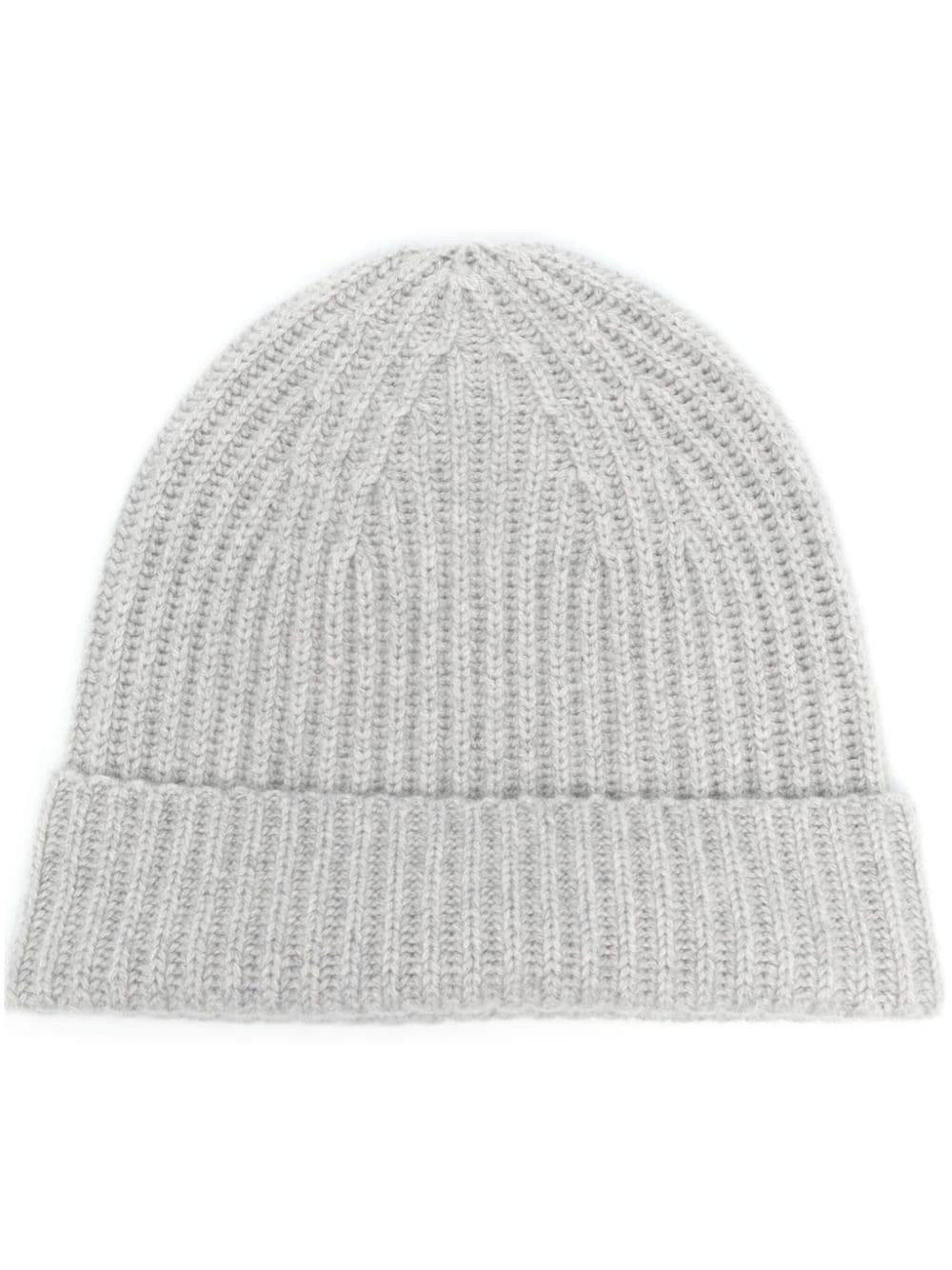 Lisa Yang ribbed-knit cashmere beanie - Grey | Farfetch Global