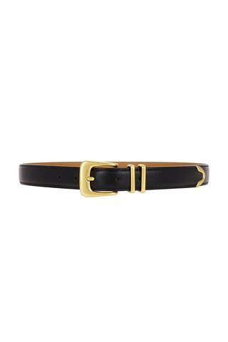 Lovers and Friends Western Denim Belt in Black & Gold from Revolve.com | Revolve Clothing (Global)