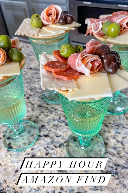 The cutest Amazon find for your happy hour! Enjoy a mini charcuterie board that fits into the top of a glass of wine! Perfect for parties and summer happy hours! Also you can hold babies in one hand and wine in the other 🤣

#LTKHome #LTKParties #LTKFindsUnder50