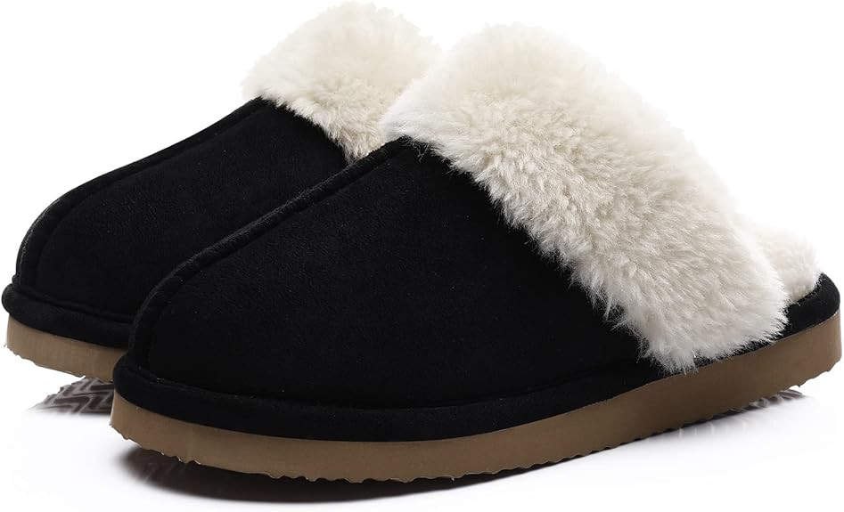 Litfun Women's Fuzzy Memory Foam Slippers Fluffy Winter House Shoes Indoor and Outdoor | Amazon (US)