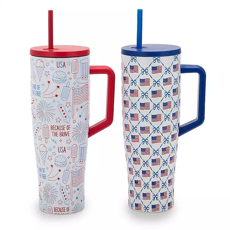 Patriotic 40 oz Insulated Tumblers | Kirklands