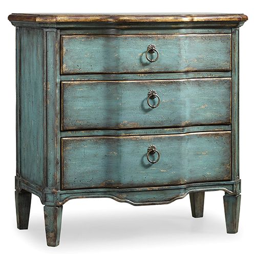 Hooker Furniture Three Drawer Turquoise Chest 500 50 878 | Bellacor | Bellacor