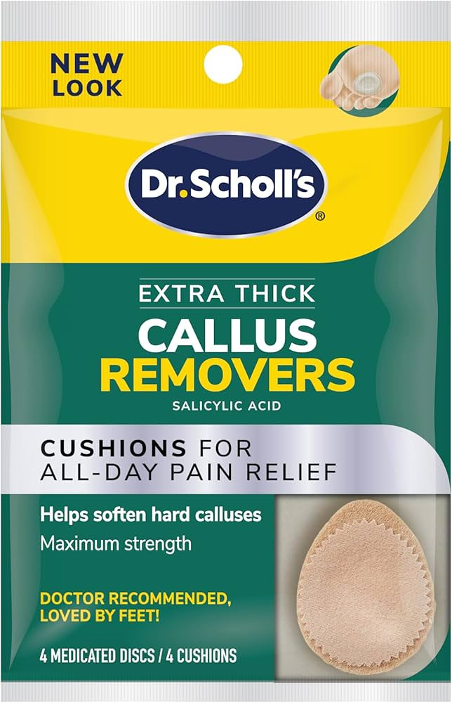 Dr. Scholl's Extra Thick Callus Remover, 4ct // Helps Soften Hard Calluses and Cushions for All-D... | Amazon (US)