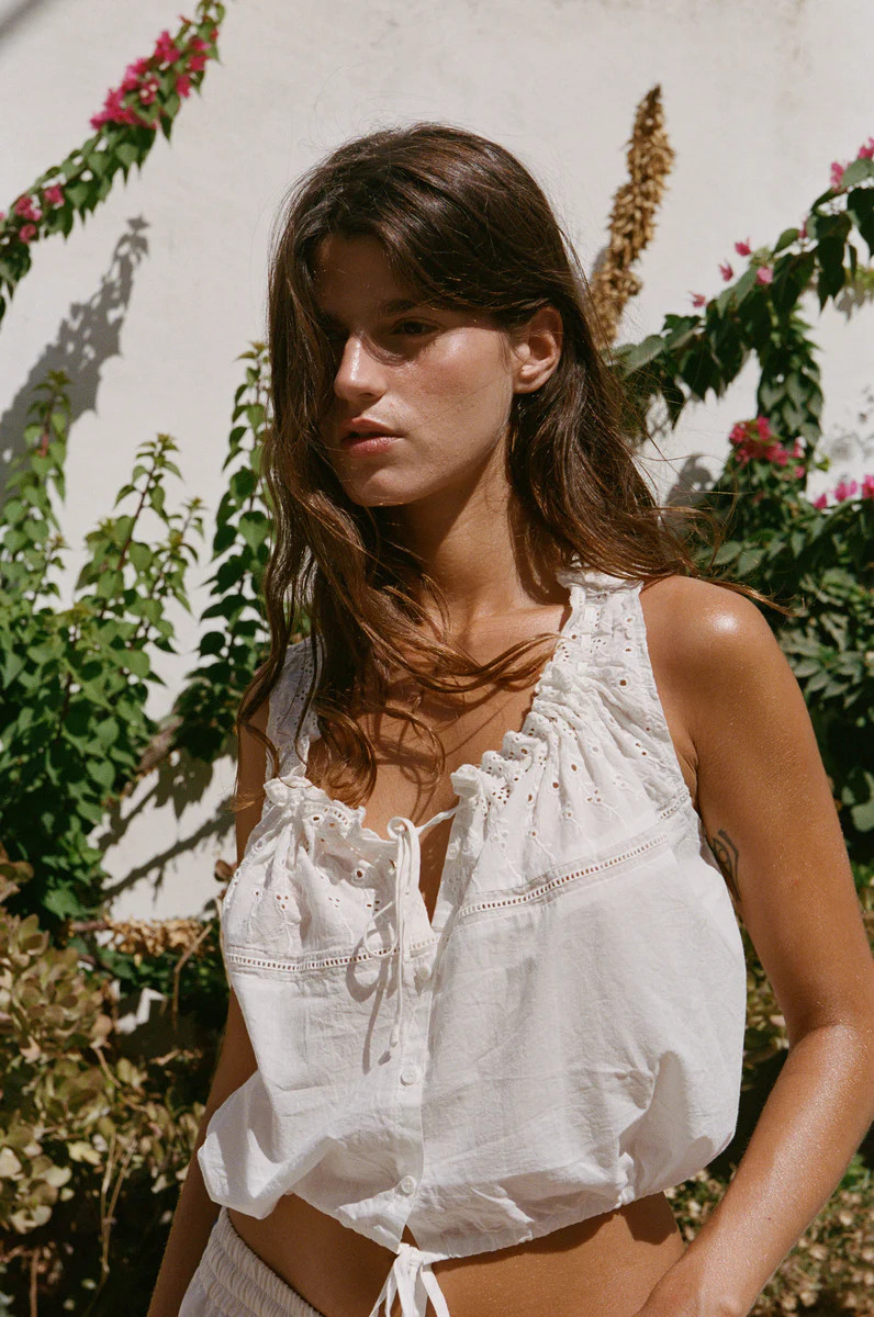 Simos Top | White | With Jean (US)