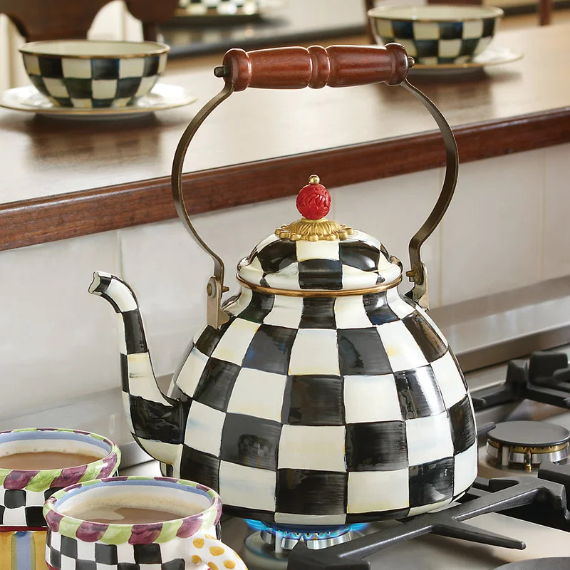 MacKenzie-Childs Courtly Check® Tea Kettle & Reviews | Wayfair | Wayfair North America