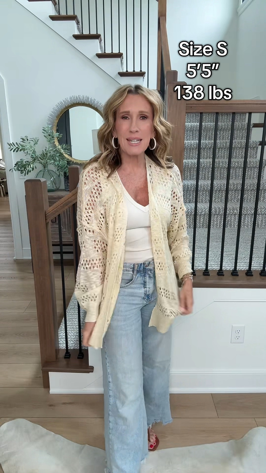 The perfect summer cardigan sweater!  A crochet cardigan is fun for a night out, a country concert or even for the beach!  I am in a small 

#LTKSeasonal #LTKOver40