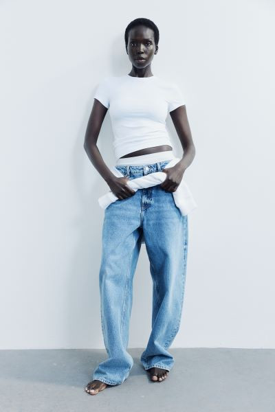 Fitted Microfiber T-shirt | H&M (US + CA)