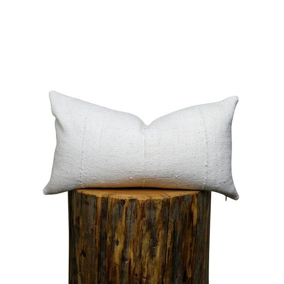 Mudcloth Pillow Cover | 'NEEMA LUMBAR' | Etsy (US)