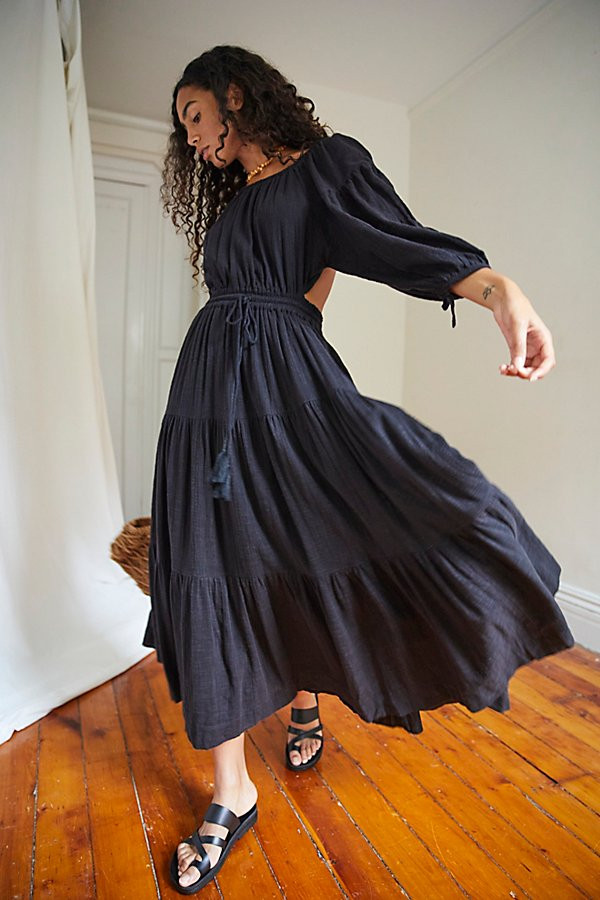 Ibiza Sun Dress Midi by Free People, Black, M | Free People (Global - UK&FR Excluded)