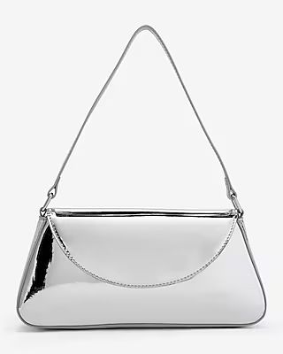 Metallic Silver Shoulder Bag | Express