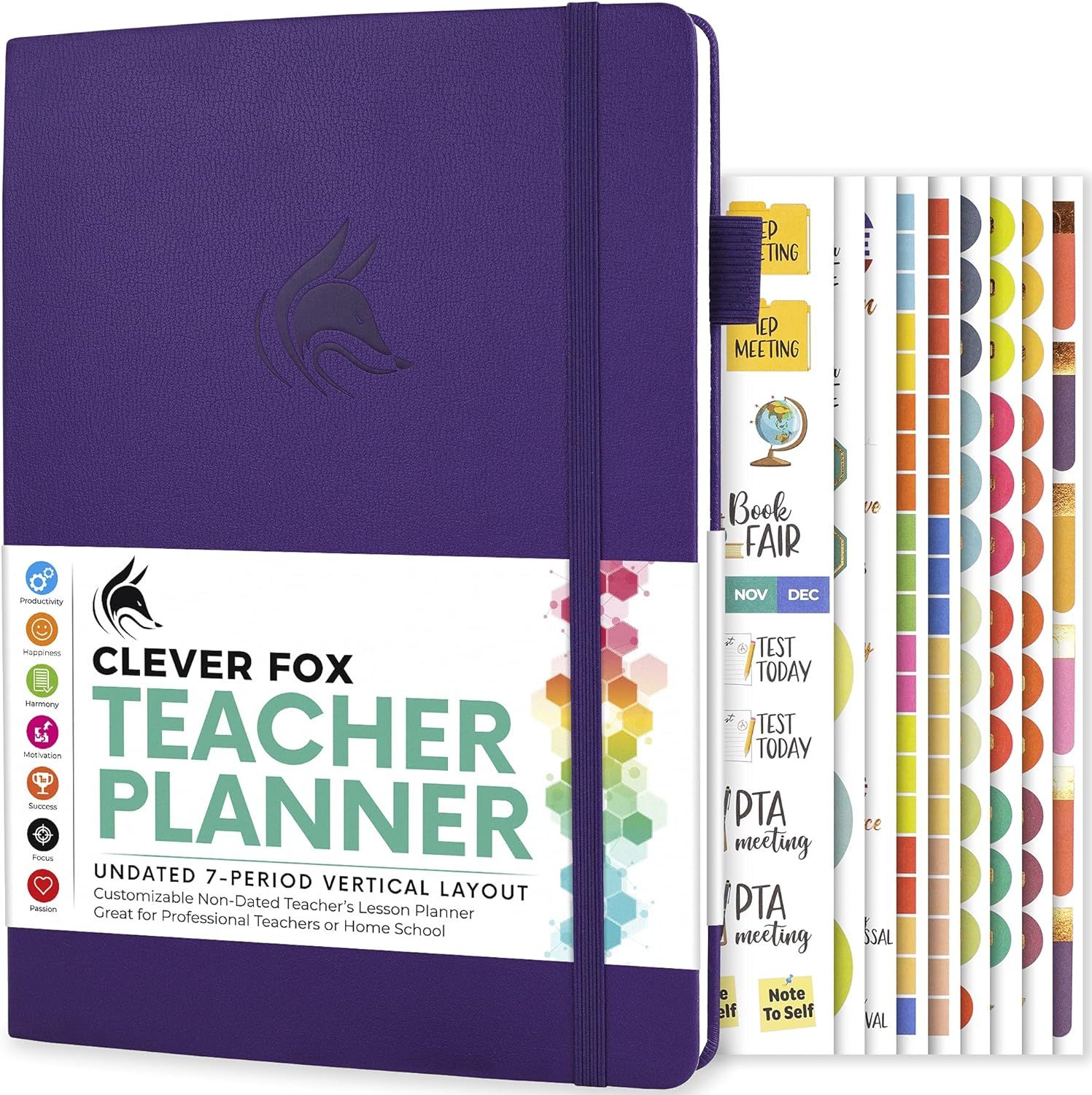 Clever Fox Teacher Planner – School Year Planner with Calendars & Lesson Plans – Teacher Plan... | Amazon (US)