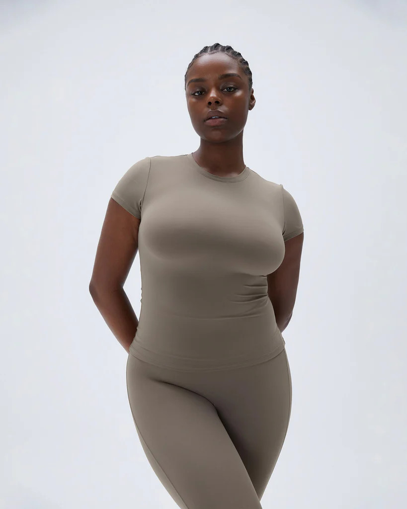 Ultimate Short Sleeve Top - Cocoa Brown | Adanola UK