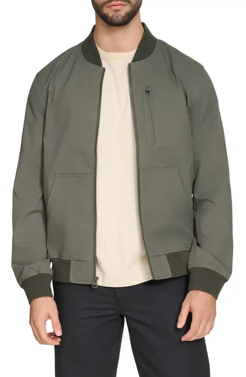 levi's Oxford Water Resistant Bomber Jacket in Sage Green at Nordstrom, Size Small | Nordstrom