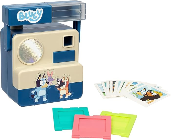 Bluey Chikit Chikit Pretend Camera, Role Play Toy Camera for Kids with 10 Photo Cards, 3 Pop-Out ... | Amazon (US)