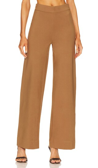 Irina Ponte Wide Leg Pant in Khaki | Revolve Clothing (Global)