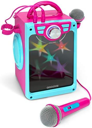 Croove Karaoke Machine for Kids | Karoke Set with 2 Microphones | Bluetooth/AUX/USB Connectivity | P | Amazon (US)