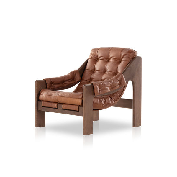 Halston Heirloom Sienna Top Grain Leather Chair | Scout & Nimble