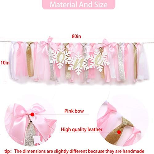 WAOUH Winter Alderland Banner for 1st Birthday - Highchair Banner for First Birthday Decoration, Cak | Amazon (US)