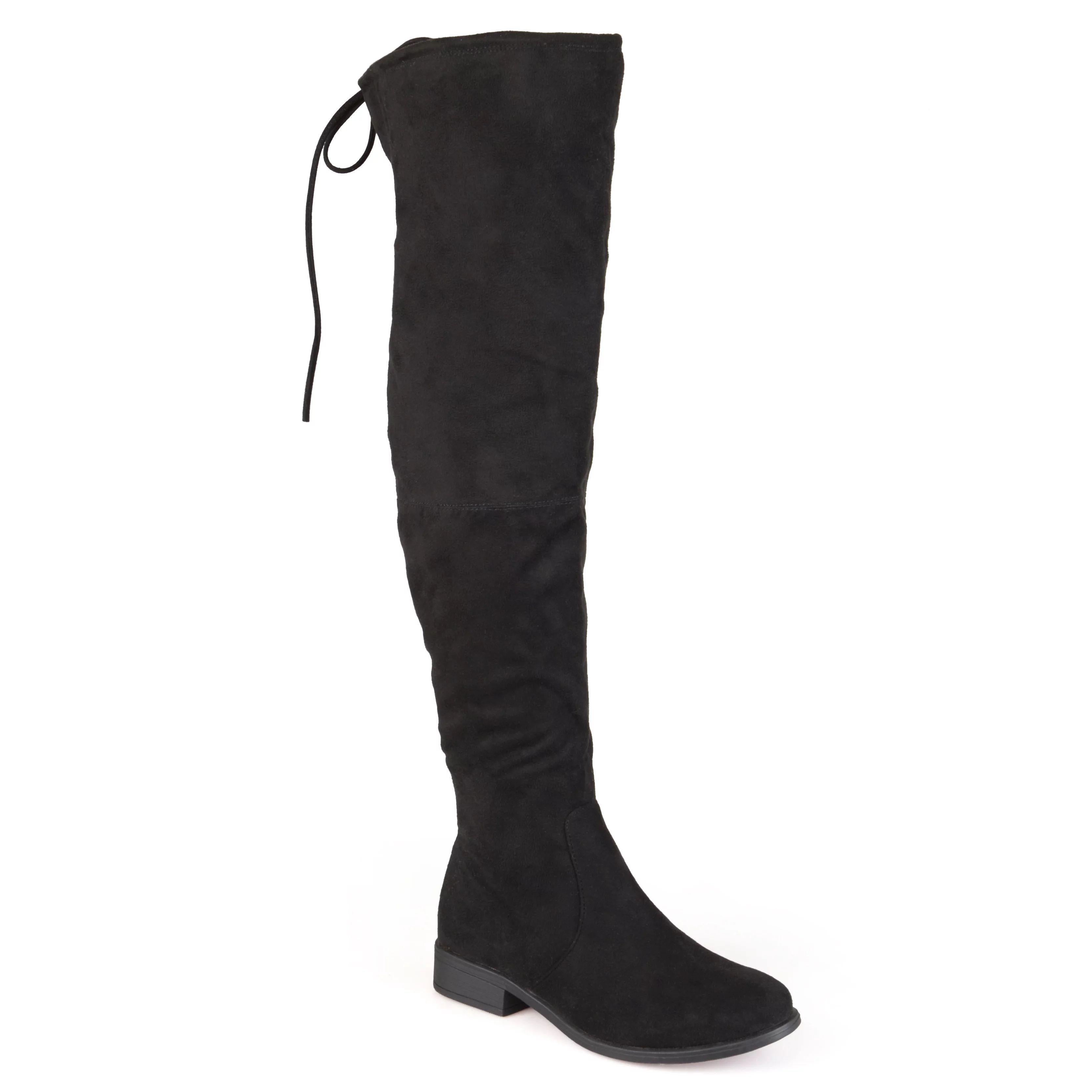 Brinley Co. Women's Wide Calf Faux Suede Over-the-knee Boots | Walmart (US)