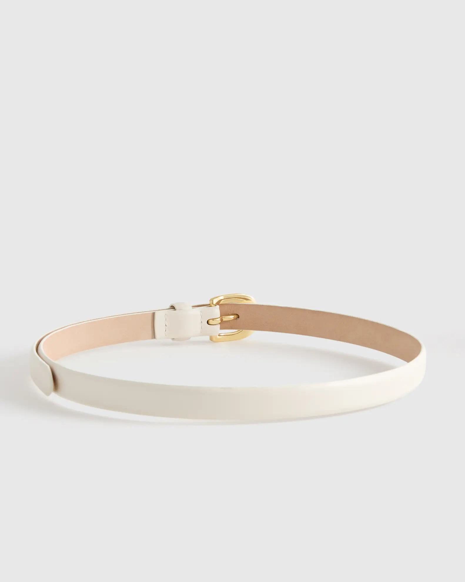 Sofia European Leather Skinny Belt | Quince