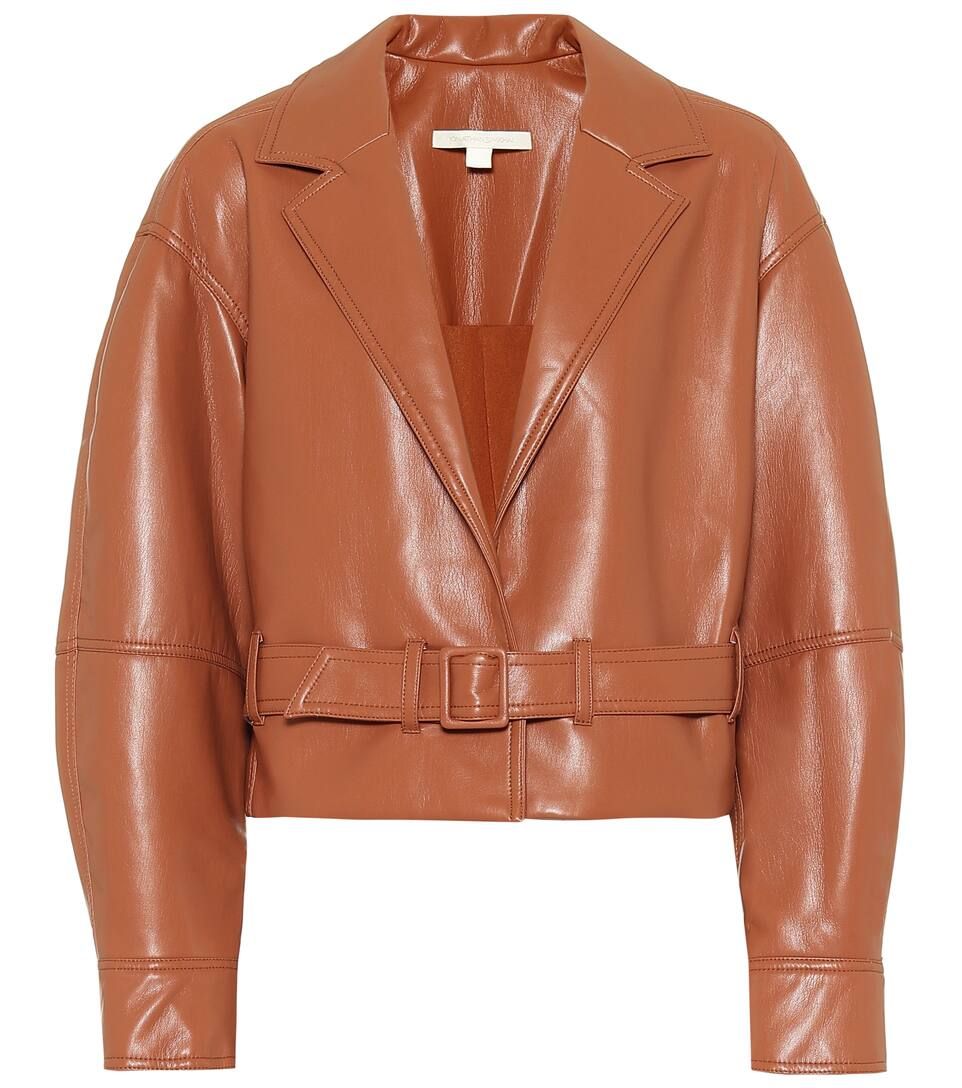 Faux-leather cropped jacket | Mytheresa (INTL)