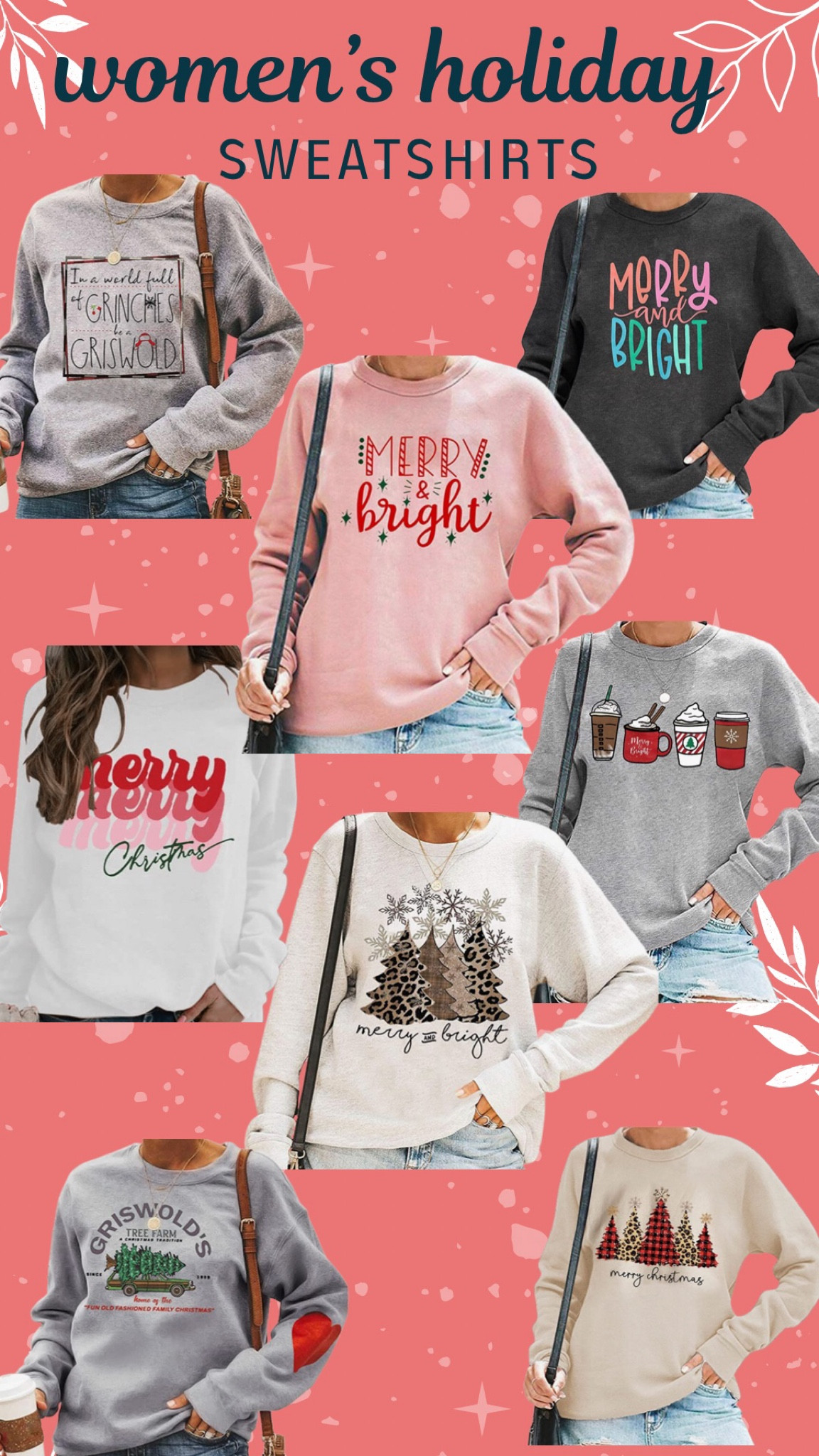 Women’s Holiday Sweatshirts|Holiday Sweatshirt|Holiday|Christmas Sweatshirt|Women’s Sweatshirt 

#LTKCyberweek #LTKSeasonal #LTKHoliday