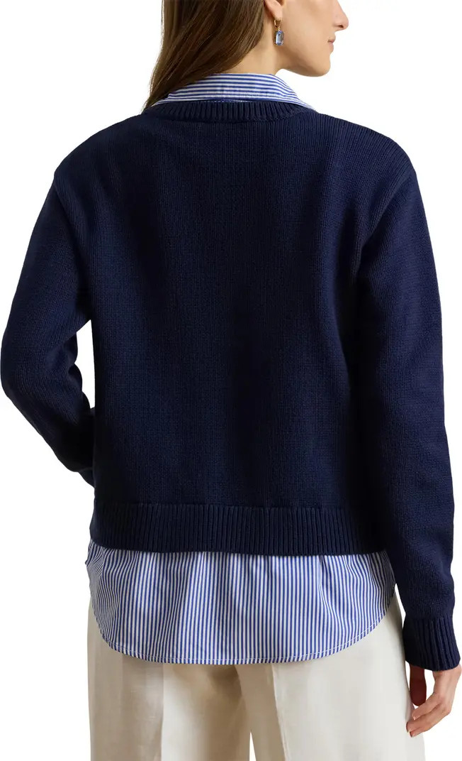 Layered Mixed Media Sweater | Nordstrom