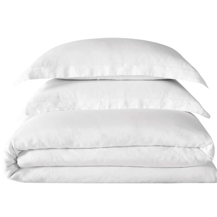 Bowen Linen Modern & Contemporary 3 Piece Duvet Cover Set | Wayfair Professional