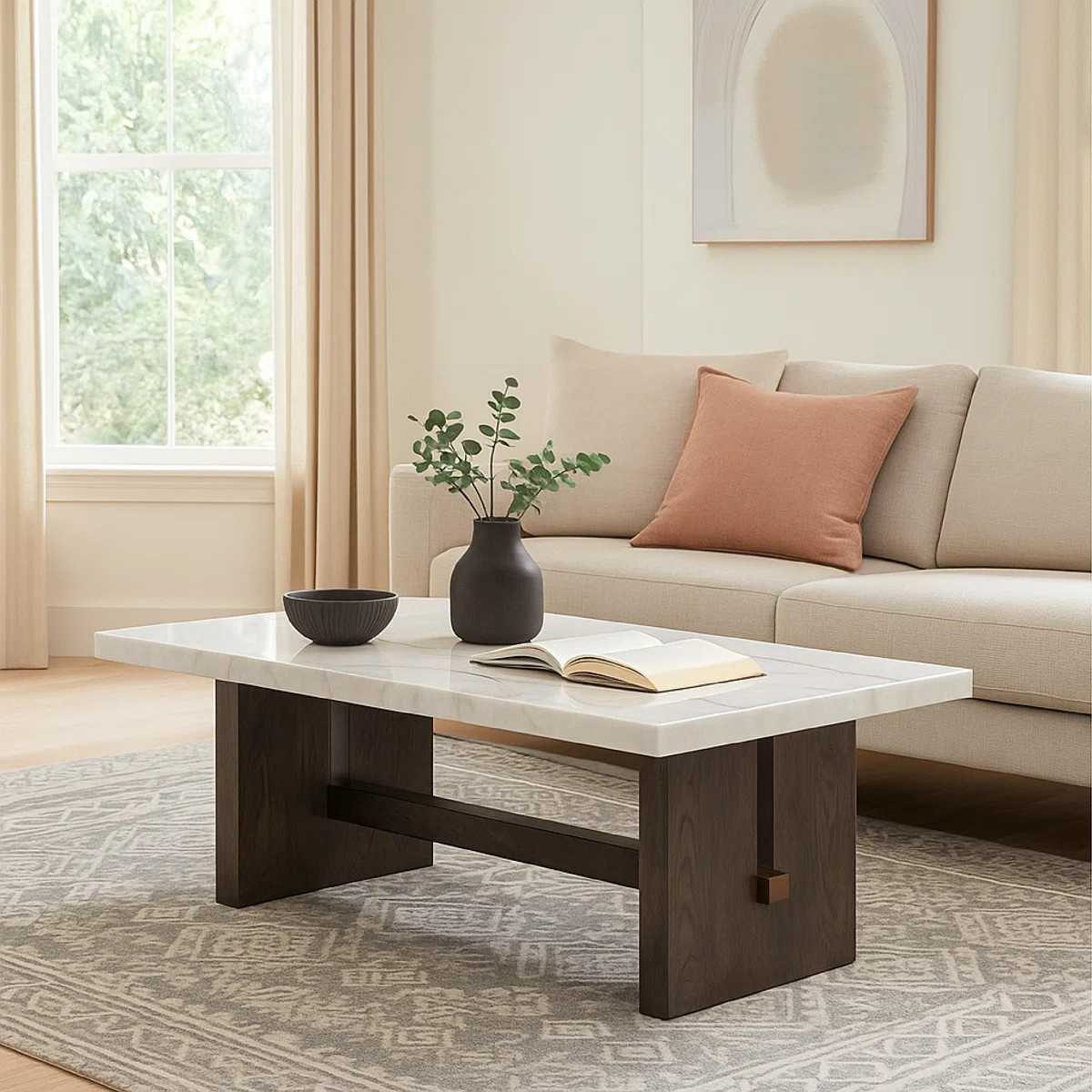 Cuzzocrea Marble Top Single Coffee Table | Wayfair North America