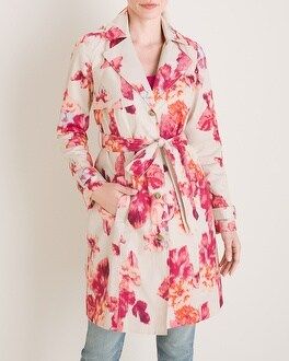 Floral Rain Trench Coat | Chico's