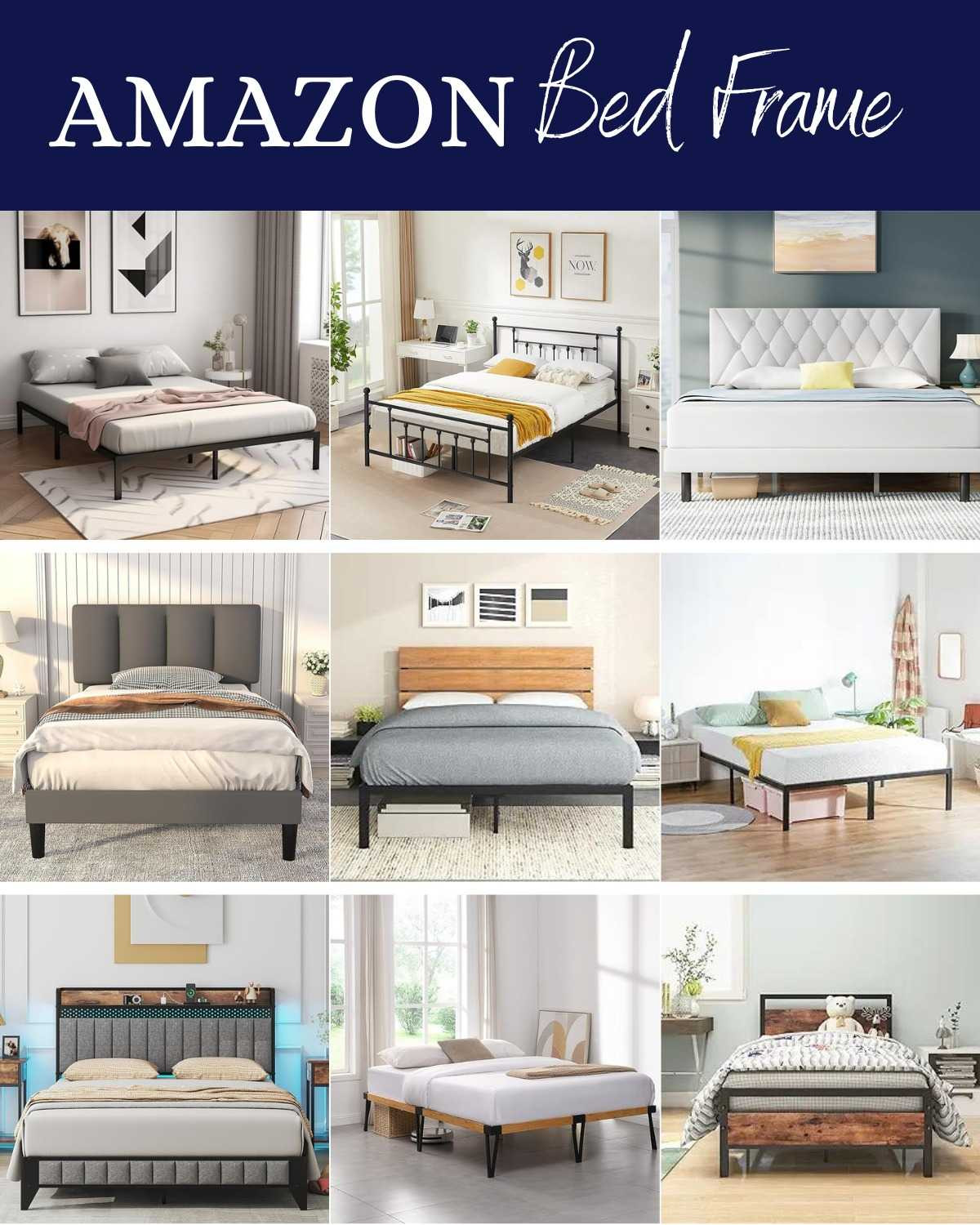 Amazon Bed, Bed Frame, Bedroom Decor, Amazon Home, Home Finds

#LTKSeasonal #LTKHome #LTKFindsUnder100