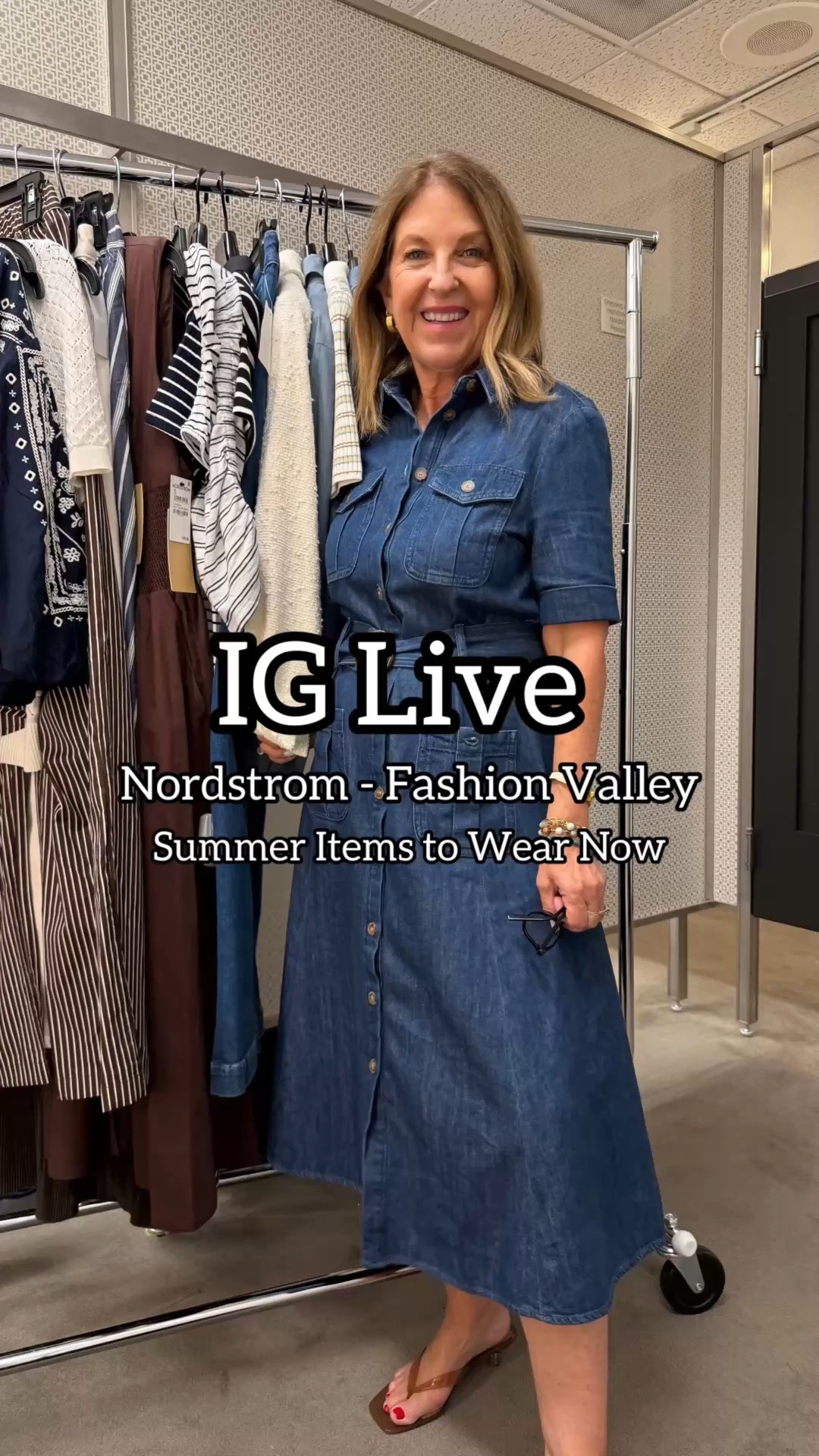 I'm previewing the Nordstrom Anniversary merchandise in San Diego with my N6 friends. 

I've tried on a lot of anniversary clothing to see how the pieces fit so that I can share that information with you. 

For reference, I'm 5’2”. 

For my IG live, I picked a few high-low pieces from around the store and shared them during the live! You can wear these now, and with pieces I'm sure you'll get at the NSale.

#LTKOver40 #LTKSeasonal #LTKgrwm