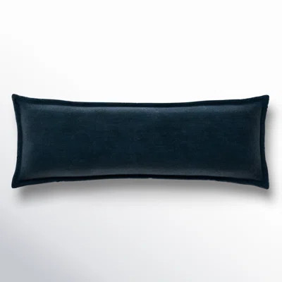 Stella Solid Faux Silk Crushed Velvet Romantic Western 14x42 inch Long Lumbar Pillow | Wayfair North America