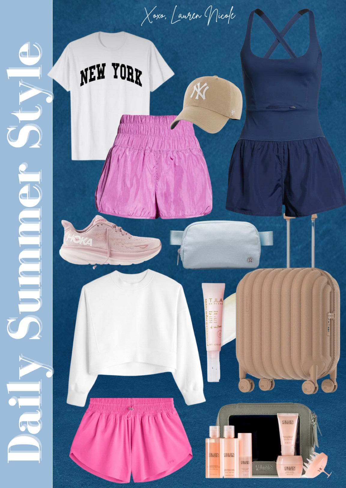 My Summer outfit favorites for travel days! 
Tula Code: LNSTEWART1

Free people shorts 
Free people romper 
Running shorts 
Hokas 
Travel outfits 
Travel essentials 
Amazon suitcase 
Amazon luggage 
Lululemon belt bag 
Travel toiletries
Colleen Rothschild mask 
Airport outfit 
Airplane outfit 
Tula code 
Kristahorton lip mask









#LTKbeauty #LTKshoecrush #LTKtravel #LTKitbag #LTKstyletip #LTKSeasonal #LTKsalealert #LTKfit #LTKU #LTKunder50