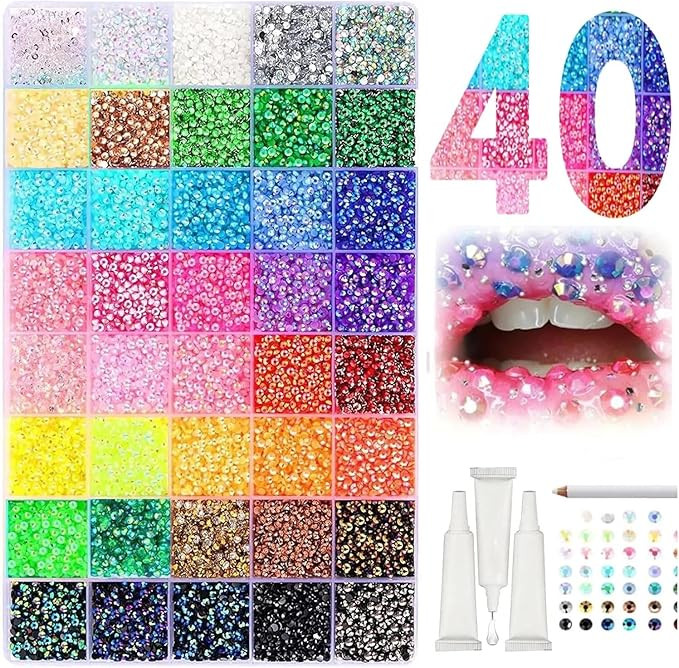 Colorful DIY Resin Rhinestone Kit for Bedazzling, Resin Jelly Rhinestones for Bedazzling, Multico... | Amazon (US)