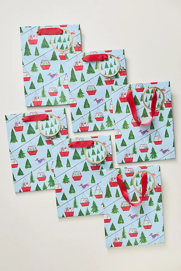 Medium Festive Gift Bags, Set of 6 | Anthropologie (US)
