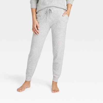 Women&#39;s Sweater Jogger Pants - Stars Above&#8482; Gray M | Target
