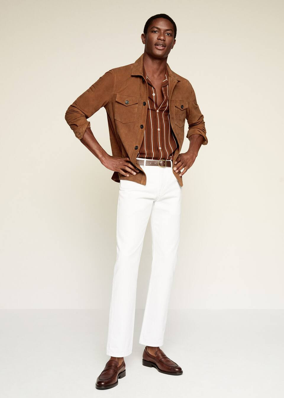 Striped flowy shirt | MANGO (US)