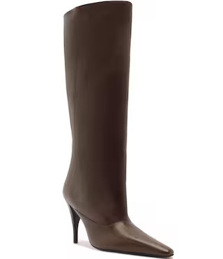 Schutz Rudy Leather Stiletto Tall Boots | Dillard's | Dillard's