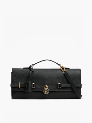 Tommy Hilfiger Women's Pebbled Leather East-West Clutch - Black | Tommy Hilfiger (US)