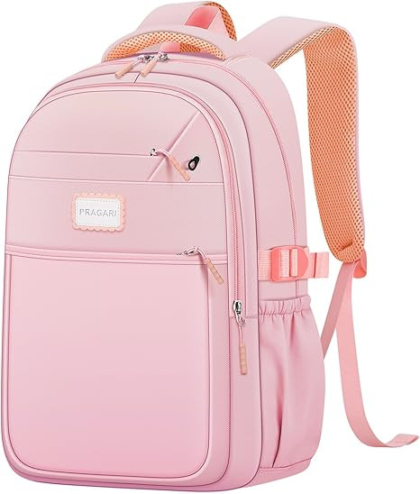 Aesthetic Backpack for School Cute Laptop Pink Backpack Teens Girls Travel Casaul Daypack Lightwe... | Amazon (US)