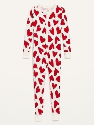 Gender-Neutral Matching Print Snug-Fit One-Piece Pajamas for Kids | Old Navy (US)