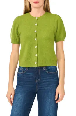 CeCe Short Sleeve Cardigan in Kelp Forest at Nordstrom Rack, Size Medium | Nordstrom Rack
