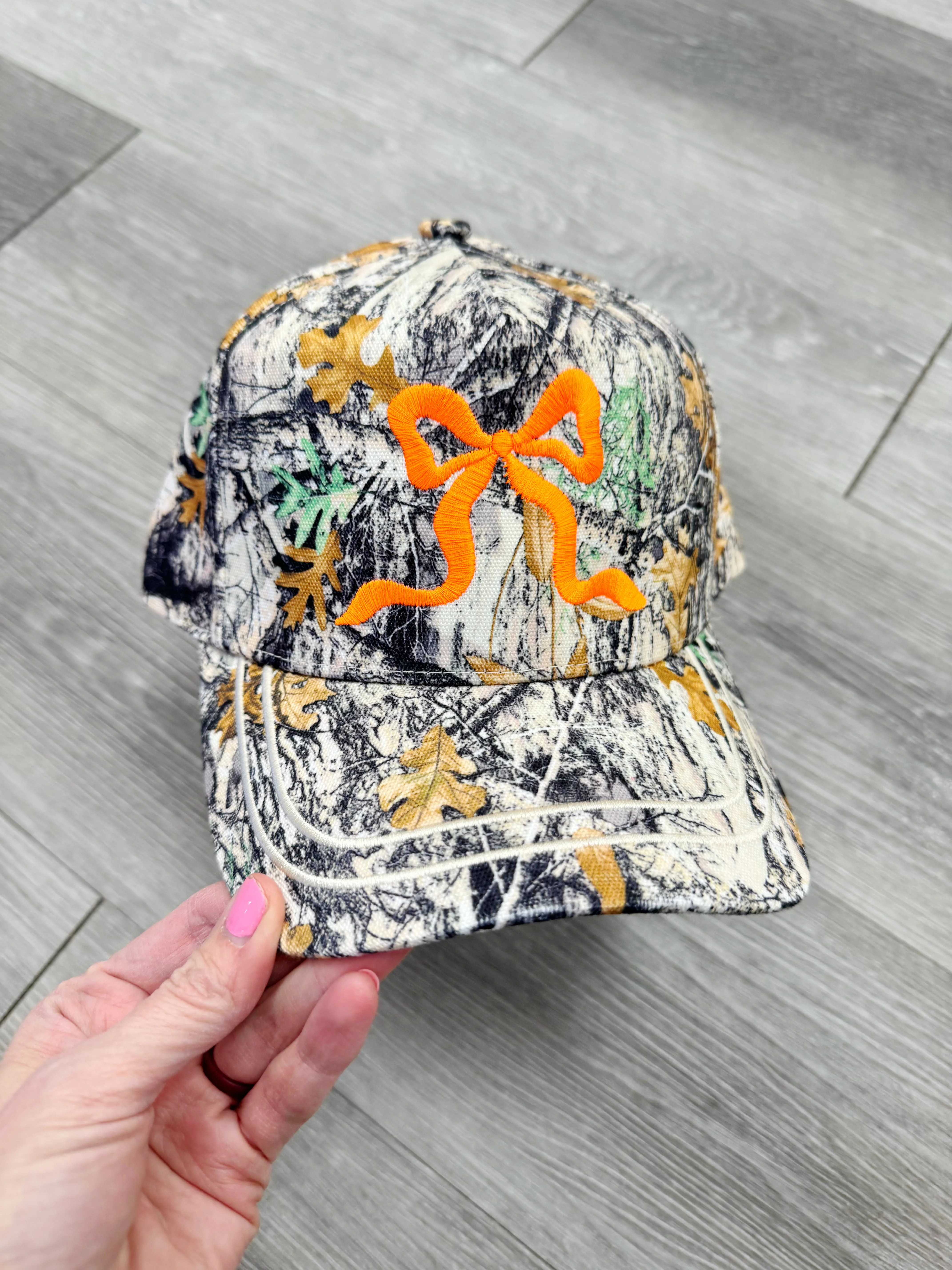 Bow Camo Trucker Hat | Poppy & Pine
